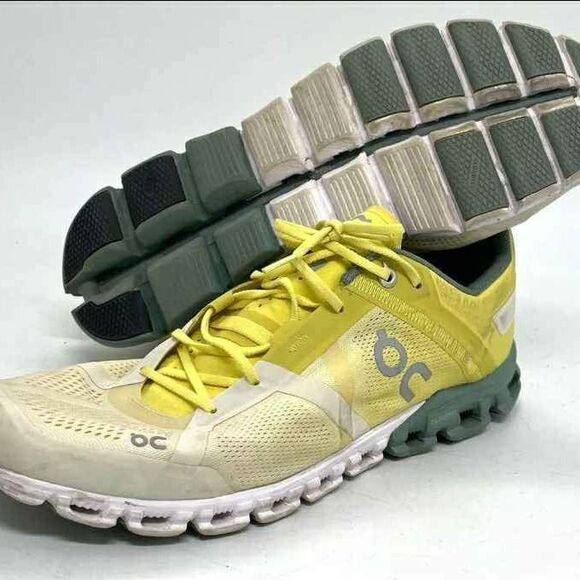 ON Cloud Cloudflow V2 Citrus Sea Running Tennis Shoe Sneakers Men 10 Women 11.5 - Picture 3 of 8